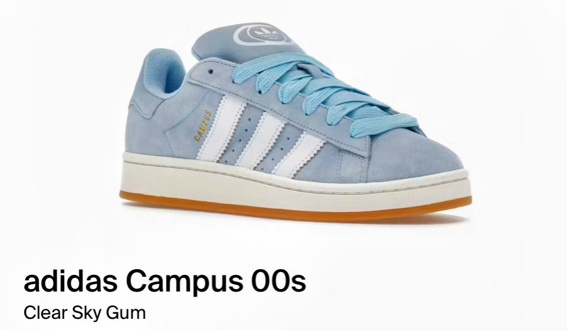 11M/12W adidas Campus 00s ‘Clear Sky Gum’